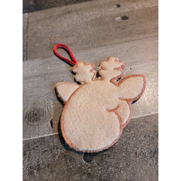Felt reindeer deer Rudolph  the red nosed reindeer ornament xmas - Picture 4 of 4